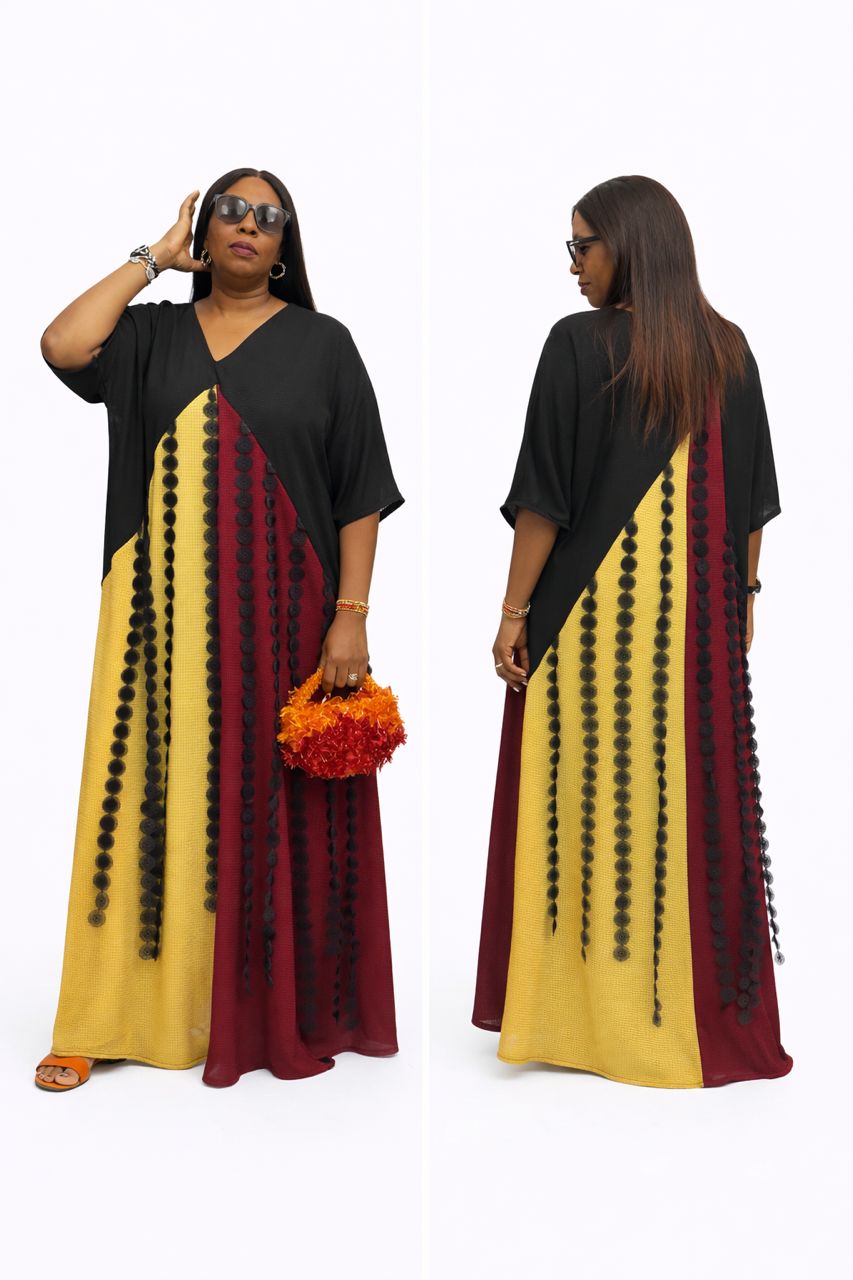 Adire Evening Gown